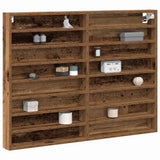 Display Cabinet Wall-Mounted Old Wood 100 x 8.5 x 75 cm 869186