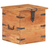 ZNTS Chest 40x40x40 cm Solid Acacia Wood 289645