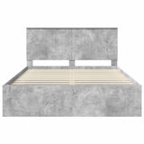 Bed Frame Concerte Grey 150 x 200 cm Solid Pine Wood 3410995