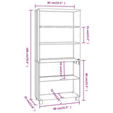 Highboard HAMAR Solid Wood Pine Honey Brown 3100938