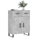 Sideboard Concrete Grey 69.5x34x90 cm Engineered Wood 828008