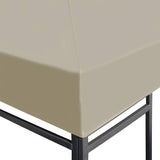 Gazebo Top Cover 310 g/m 4x3 m Beige 44784