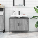 Bathroom Sink Cabinet Grey Sonoma 80x30x60 cm Engineered Wood 842454