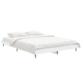 Bed Frame without Mattress White 140x190 cm Engineered Wood 832277