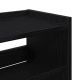 Shoe Rack Black 80x25x62 cm Engineered Wood 859915