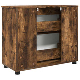 Bathroom Cabinet with Drawer Smoked Oak 76.5 x 35 x 64 cm 883299
