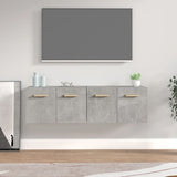 Wall Cabinets 2 pcs Concrete Grey 60x36.5x35 cm Engineered Wood 3115631