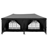 Folding Party Tent with Sidewalls Black 3x6 m 93546