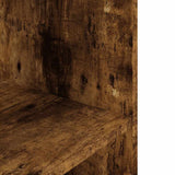 Aquarium Stand Smoked Oak 80x35x60 cm Engineered Wood 833580
