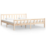 Bed Frame without Mattress Solid Wood 160x200 cm 810689