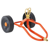 Wheeled Sprinkler Sled with Rotatable Head Red Steel 4005276