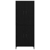 Highboard Black Oak 69.5 x 34 x 180 cm Engineered Wood 3403588