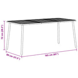 Dining Set 5 pcs Anthracite Steel 3422855