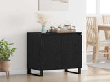 Sideboard Black Oak 60 x 35 x 70 cm Engineered Wood 882603