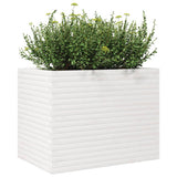 Garden Planter White 90x60x68.5 cm Solid Wood Pine 3282500