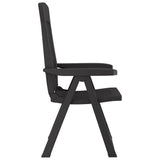 Reclining Folding Chairs 2 pcs Anthracite PP 364712