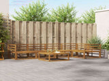 Outdoor Sofa Set 6 pcs Natural Solid Acacia Wood 3367597