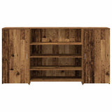 Reception Desk Old Wood 200x50x103.5 cm Engineered Wood 3324185