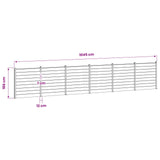 Fence Set 1045 x 186 cm WPC and Aluminium Grey 3429398