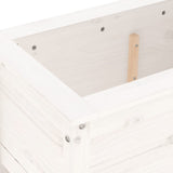 Garden Planter White 82.5x40x39 cm Solid Wood Pine 825255