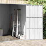 Garden Shed Grey 195x198x159 cm Galvanised Steel 46254