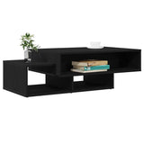 Coffee Table Black Oak 105x55x32 cm Engineered Wood 862069