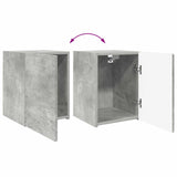 TV Cabinet Set Wall-mounted 4 pcs Concrete Grey Engineered Wood 3409027