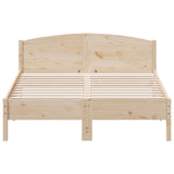 Bed Frame without Mattress 120x200 cm Solid Wood Pine 842598