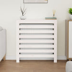 ZNTS Radiator Cover White 79.5x19x84 cm Solid Wood Pine 822592