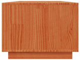 TV Cabinet Wax Brown 140 x 40 x 40 cm Solid Pine Wood 870000