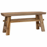 Bench Natural 100 x 29 x 43.5 cm Solid Teak Wood 42007498