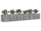 Gabion Raised Bed 2 pcs Silver 3422216