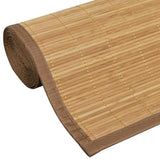 Rectangular Brown Bamboo Rug 120 x 180 cm 241339