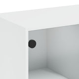 Bookcase with Doors White 136x37x109 cm Engineered Wood 3206510