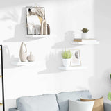 Floating Wall Shelves 4 pcs High Gloss White 40x23.5x3.8 cm MDF 323744