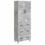 Cabinet Set 2 pcs Concrete Grey 66 x 34.5 x 90 cm 3416640