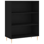 Highboard Black 69.5x32.5x180 cm Engineered Wood 3189558