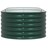 Garden Raised Bed Green 240 x 80 x 44 cm Steel 42008129