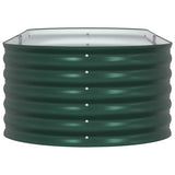 Garden Raised Bed Green 240 x 80 x 44 cm Steel 42008129