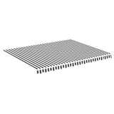 Replacement Fabric for Awning Anthracite and White 4.5x3.5 m 311990