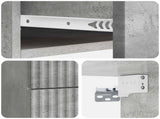 Wall-Mounted Bedside Cabinet Concrete Grey 34.5 x 33 x 40 cm 898981
