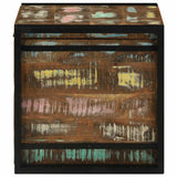 Storage Box Brown and Black 50 x 50 x 50 cm Solid Reclaim Wood 4016743