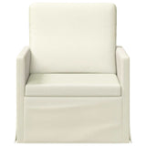 Armchair Cream 70 x 81 x 82 cm Corduroy Fabric 42041036
