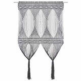 Macrame Curtain Anthracite 140x240 cm Cotton 323996