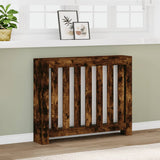 Radiator Cover Smoked Oak 104x20x82 cm Engineered Wood 852739