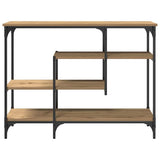 Console Table with Shelf Artisan oak 100 x 35 x 75 cm 863560