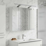 Bathroom Mirror Cabinet White 60 x 14.5 x 50 cm Engineered wood 889079