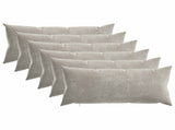 Throw Pillow 6 pcs HEERLEN Light Grey 40 x 80 cm 925778
