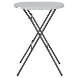Folding Bar Table White 80x110 cm HDPE 44560