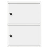 Bookcase White 40x24x52 cm Engineered Wood 860355